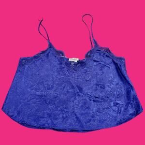 Vintage Sedú Blue Camisole Pajama Lingerie Lace